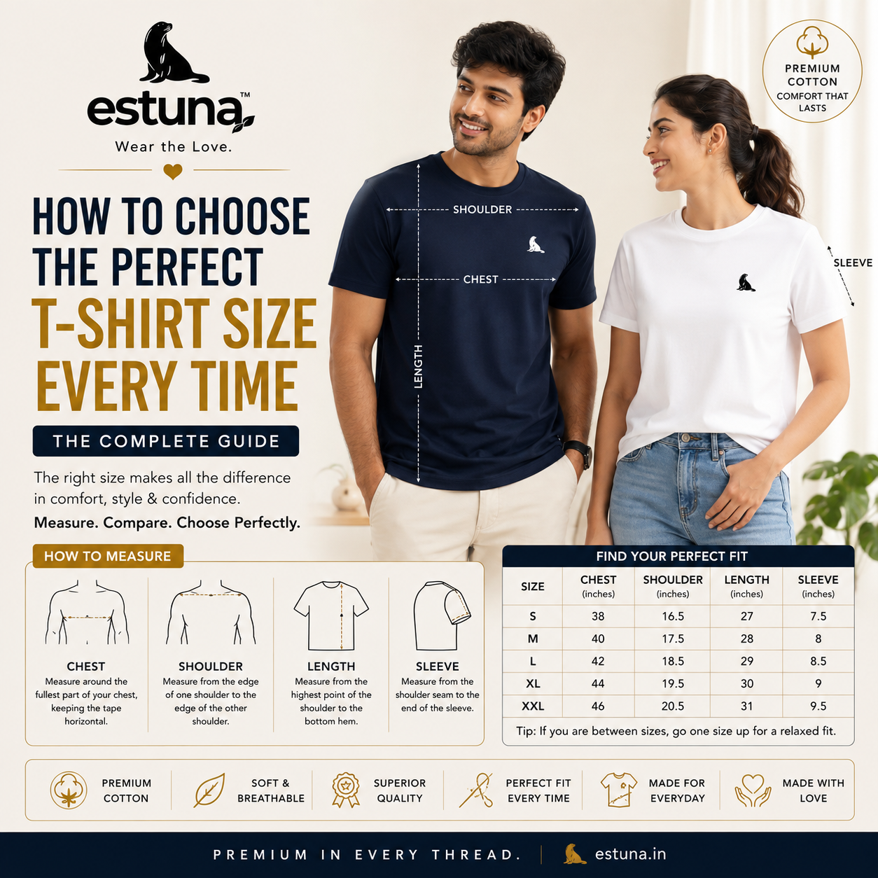 How to Choose the Perfect T-Shirt Size Every Time