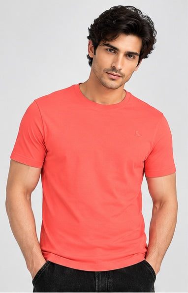 Men's Round Neck Coral T-shirts