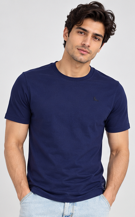 Men's Round Neck Navy T-shirts