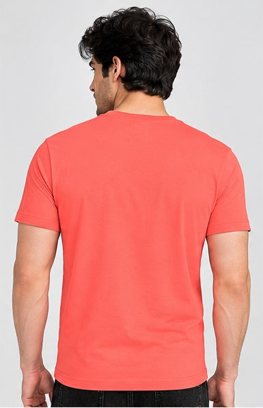 Men's Round Neck Coral T-shirts