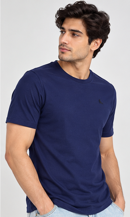 Men's Round Neck Navy T-shirts