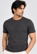 Men's Round Neck Dark Grey T-shirts