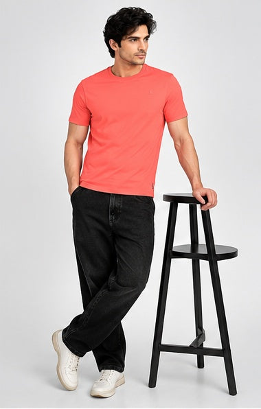 Men's Round Neck Coral T-shirts