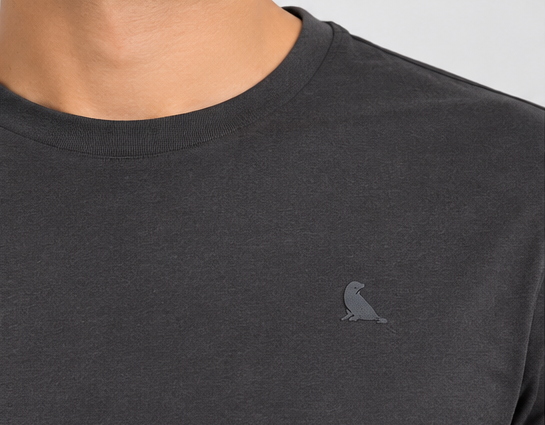 Men's Round Neck Dark Grey T-shirts
