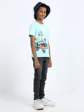 Aqua 100% Cotton Crew Neck Boy's T Shirt