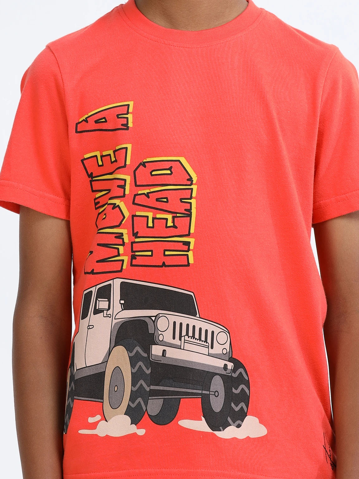 Coral 100% Cotton Crew Neck Boy's T Shirt