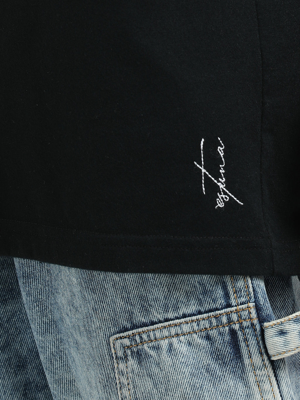 Black 100% Cotton Crew Neck Boy's T Shirt
