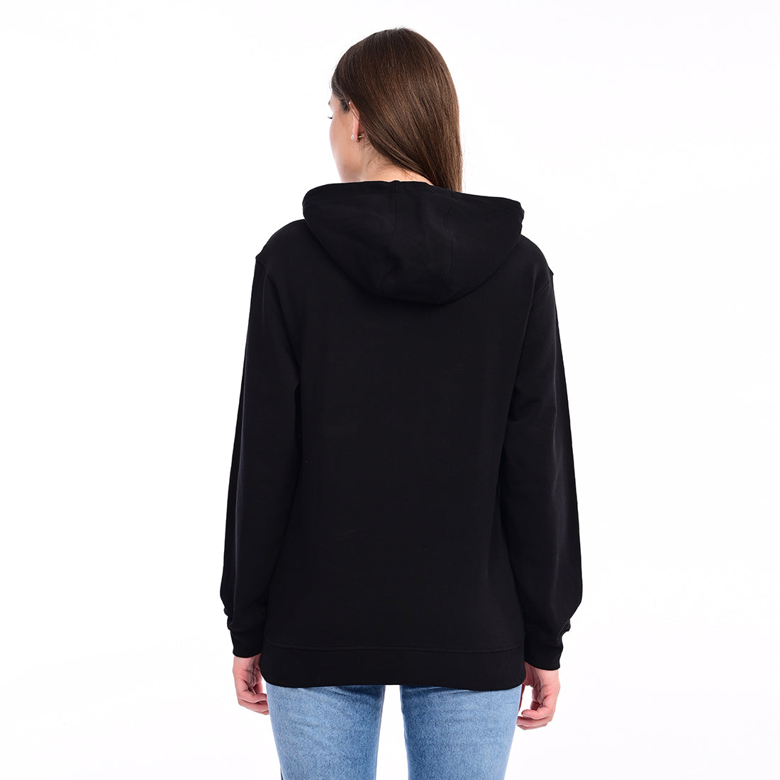 estuna 100% Cotton  – Black Heavy Fabric Women's Hoodie