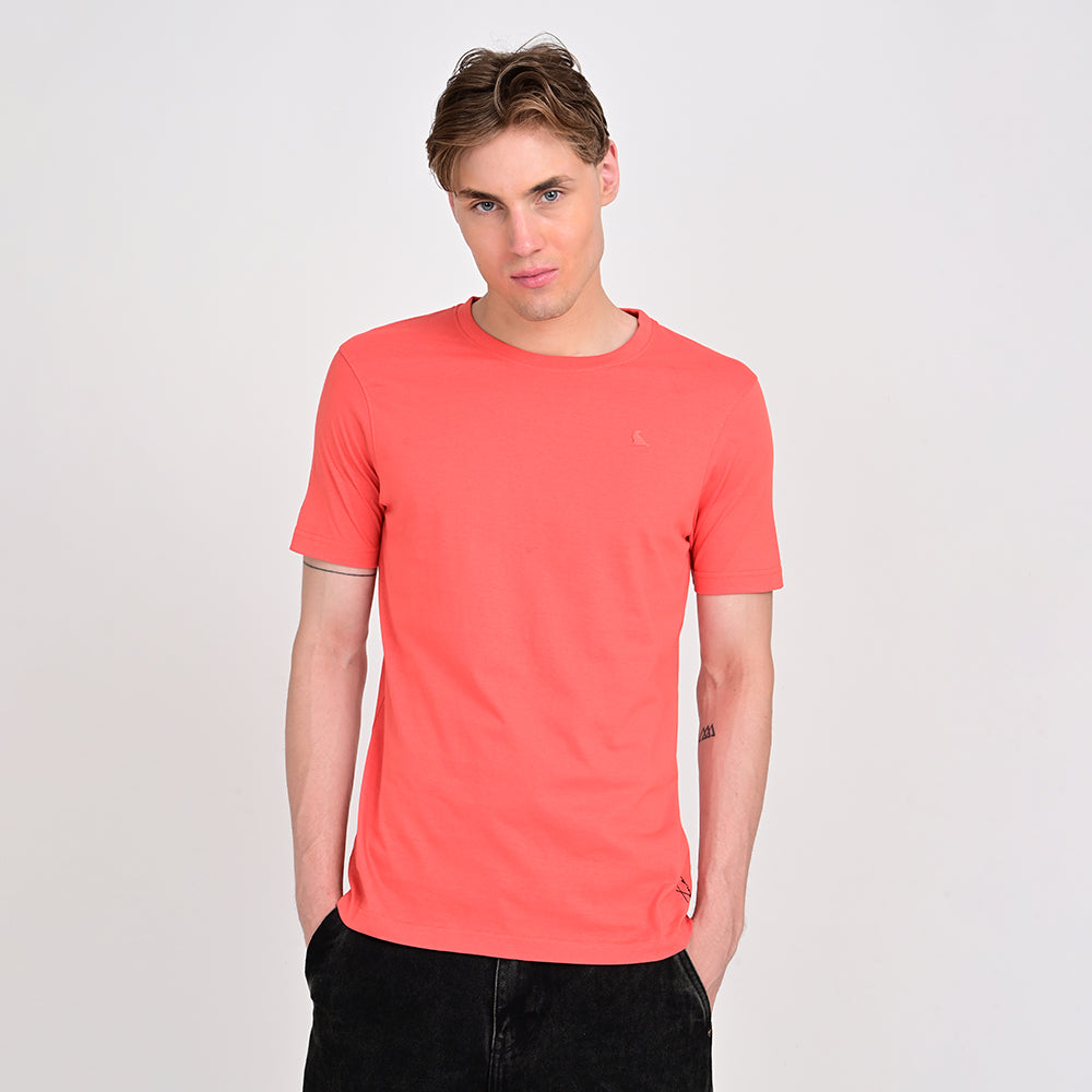 Men's Round Neck Coral T-shirts