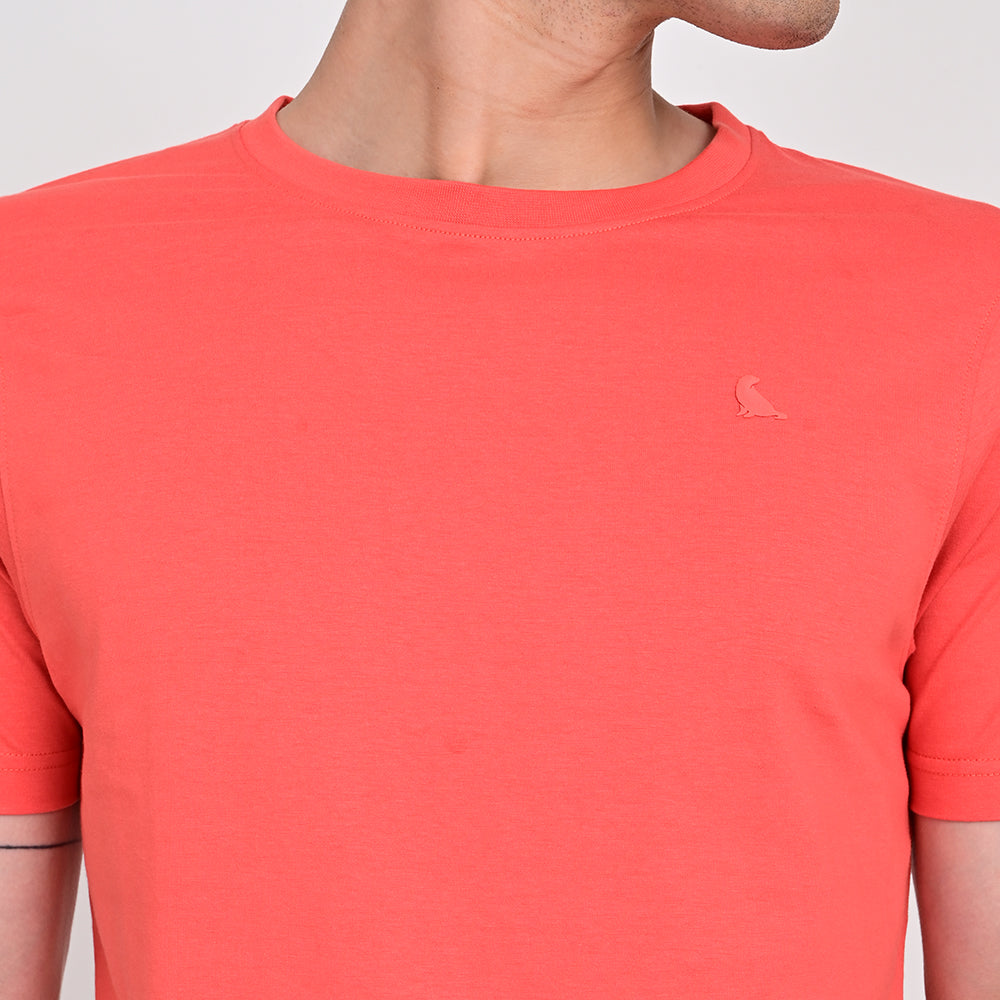 Men's Round Neck Coral T-shirts