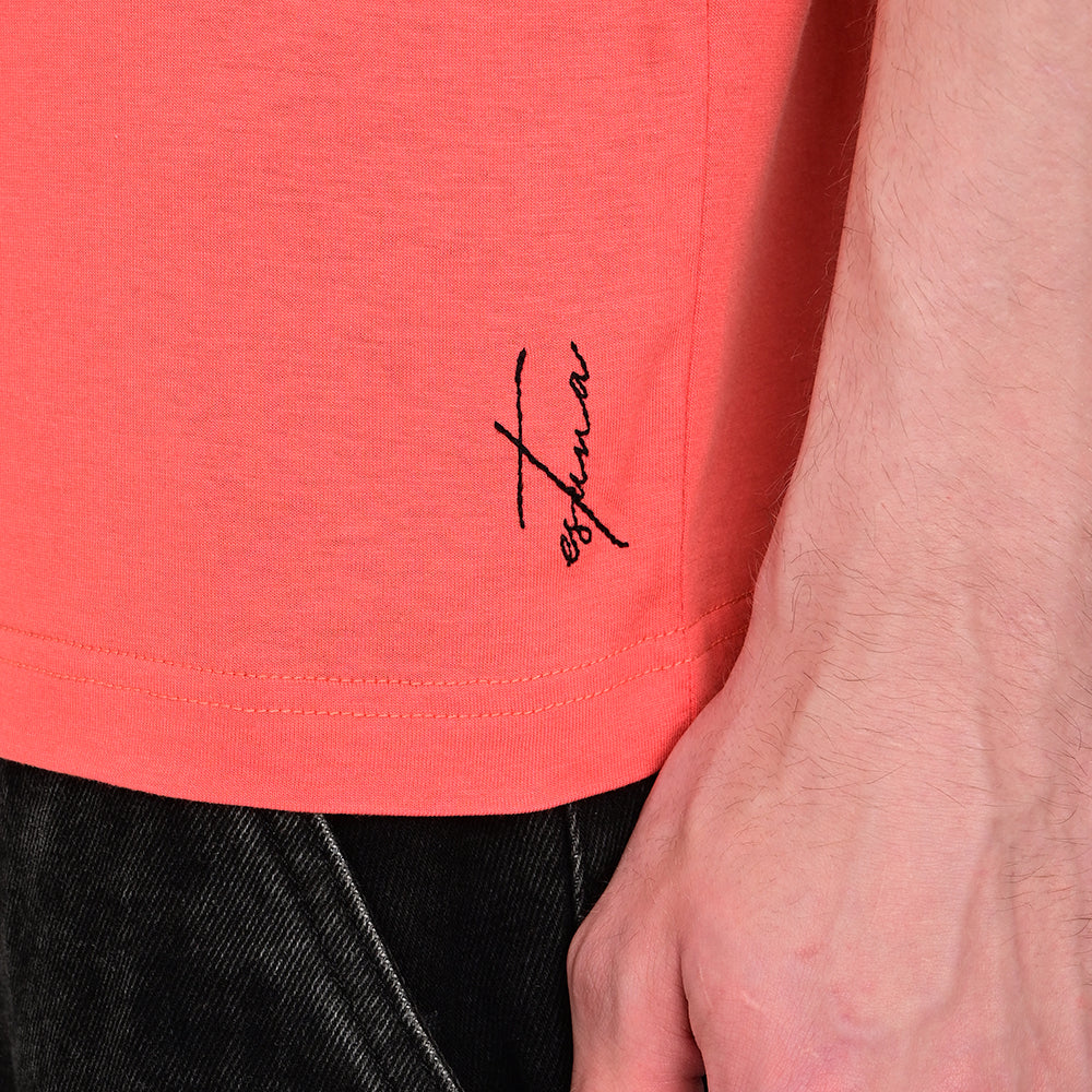 Men's Round Neck Coral T-shirts