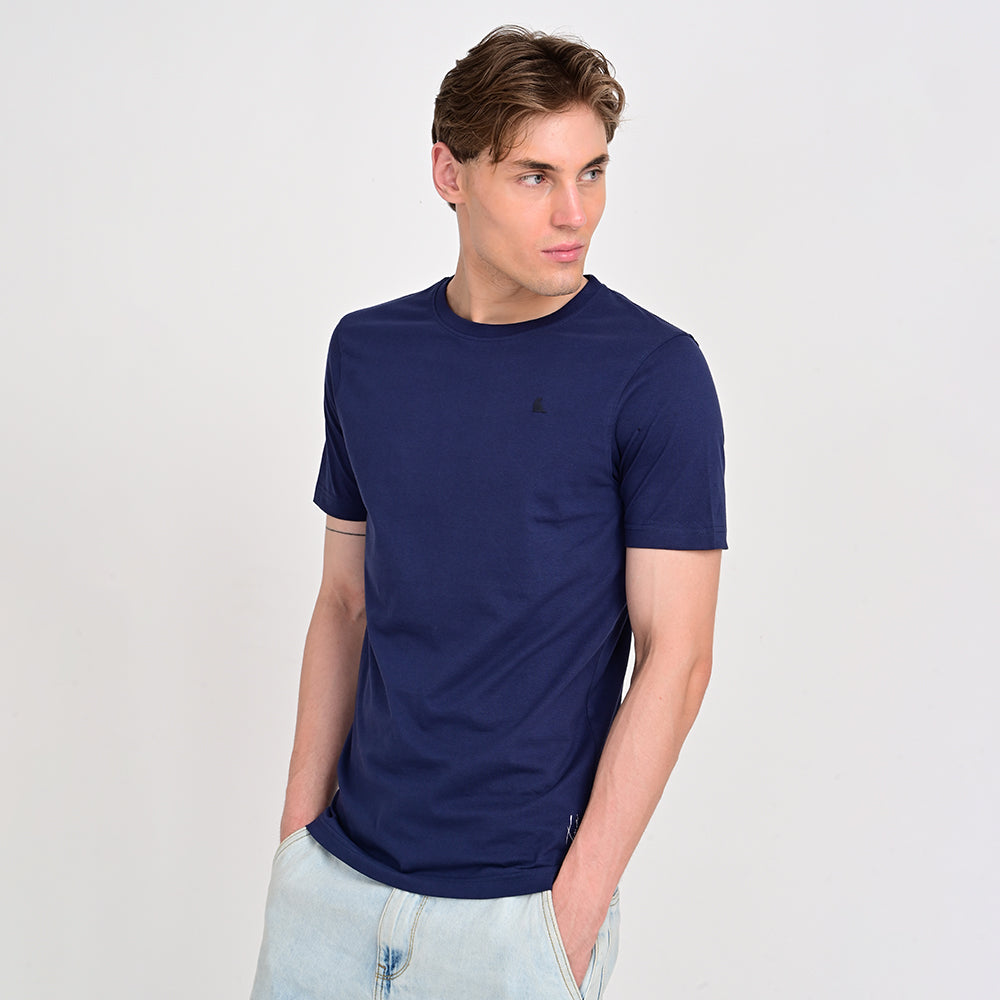 Men's Round Neck Navy T-shirts
