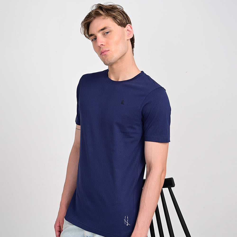 Men's Round Neck Navy T-shirts