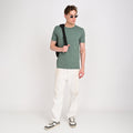 Men's Round Neck Olive T-shirts