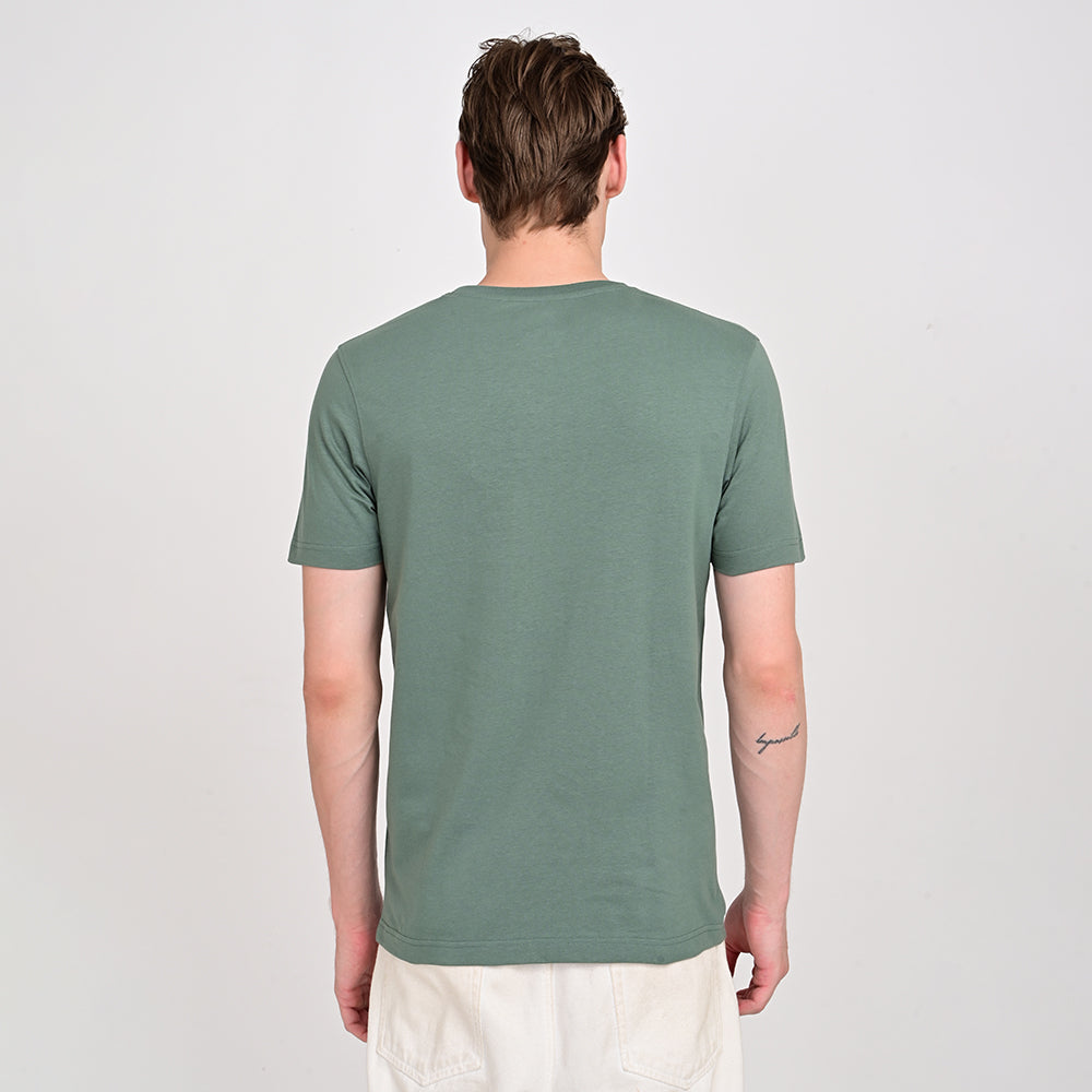 Men's Round Neck Olive T-shirts