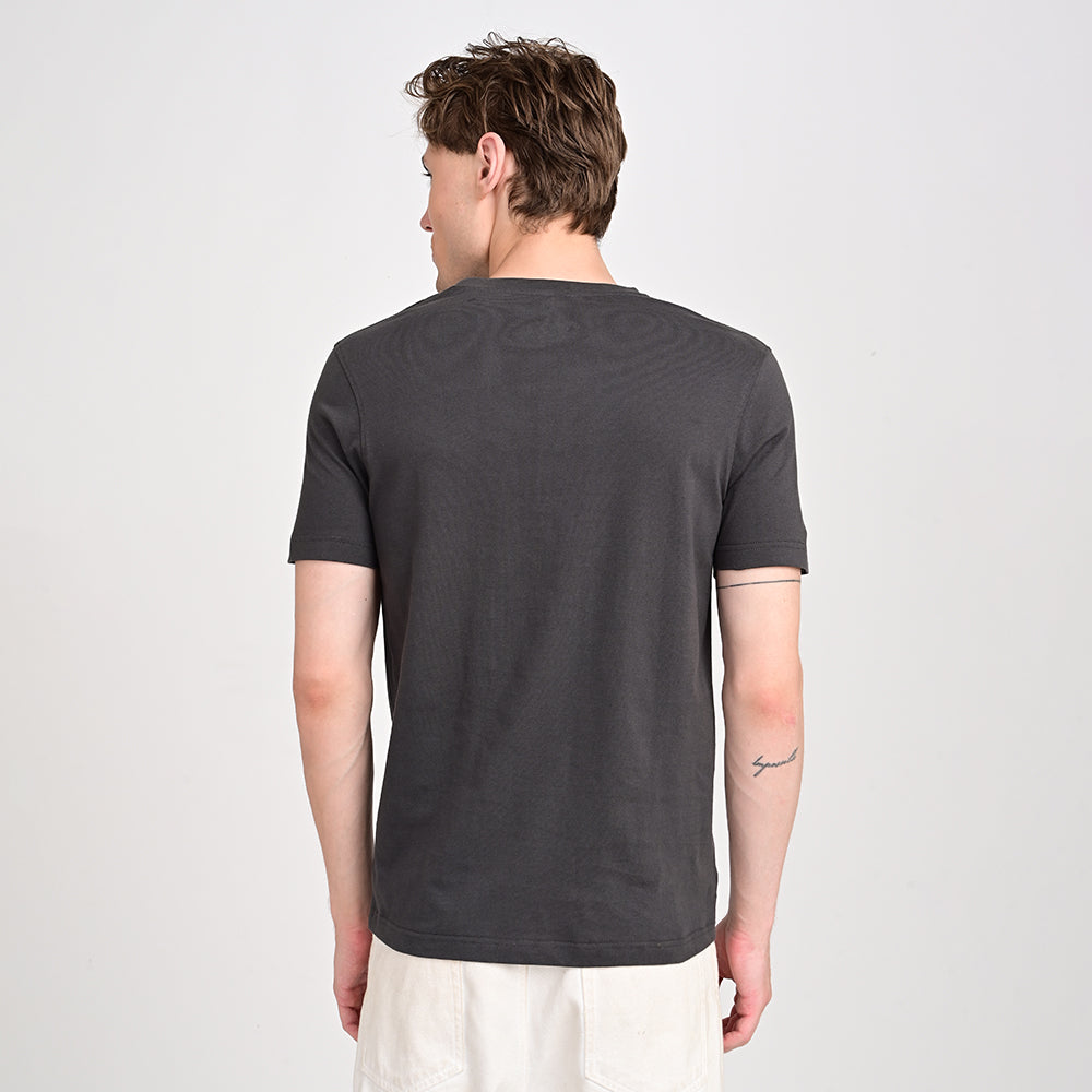 Men's Round Neck Dark Grey T-shirts