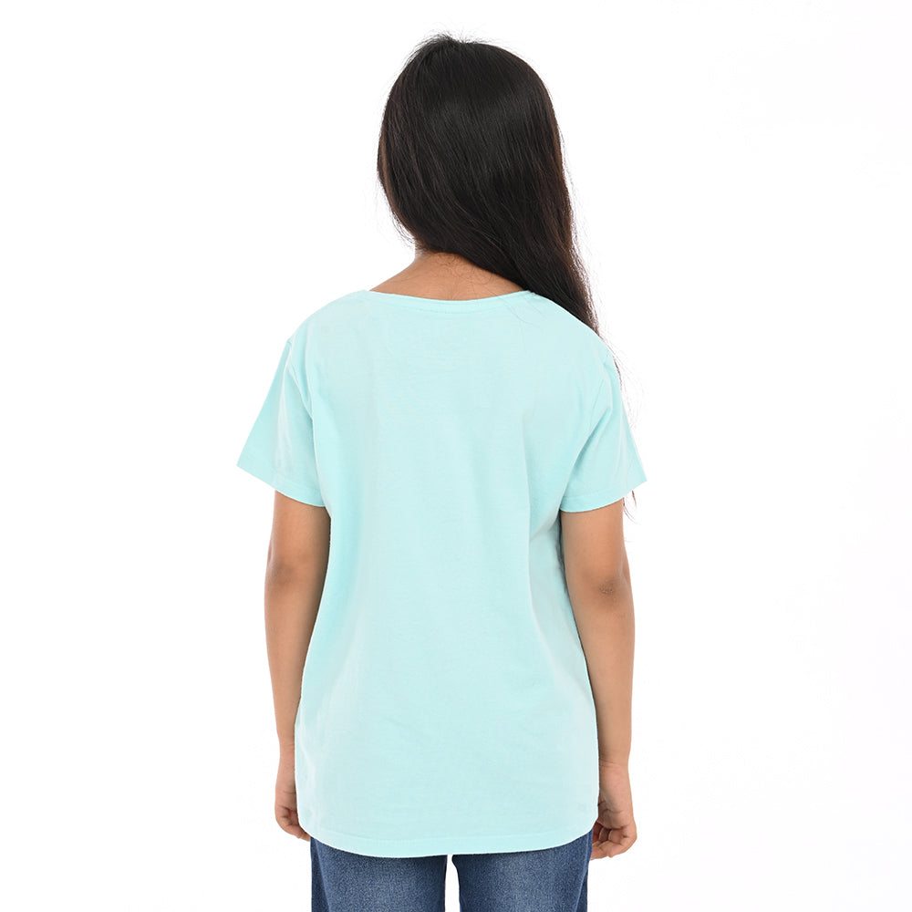Aqva 100% Cotton Crew Neck Girl's T Shirt