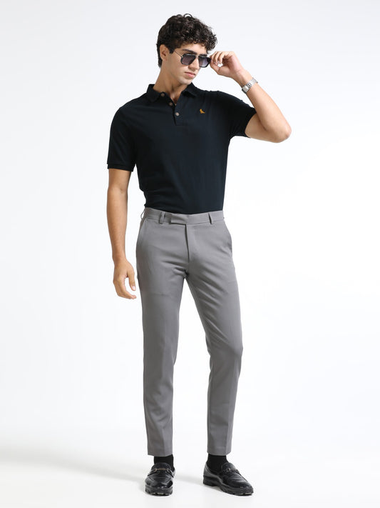 Black 260 GSM Men's Polo Tee for Men