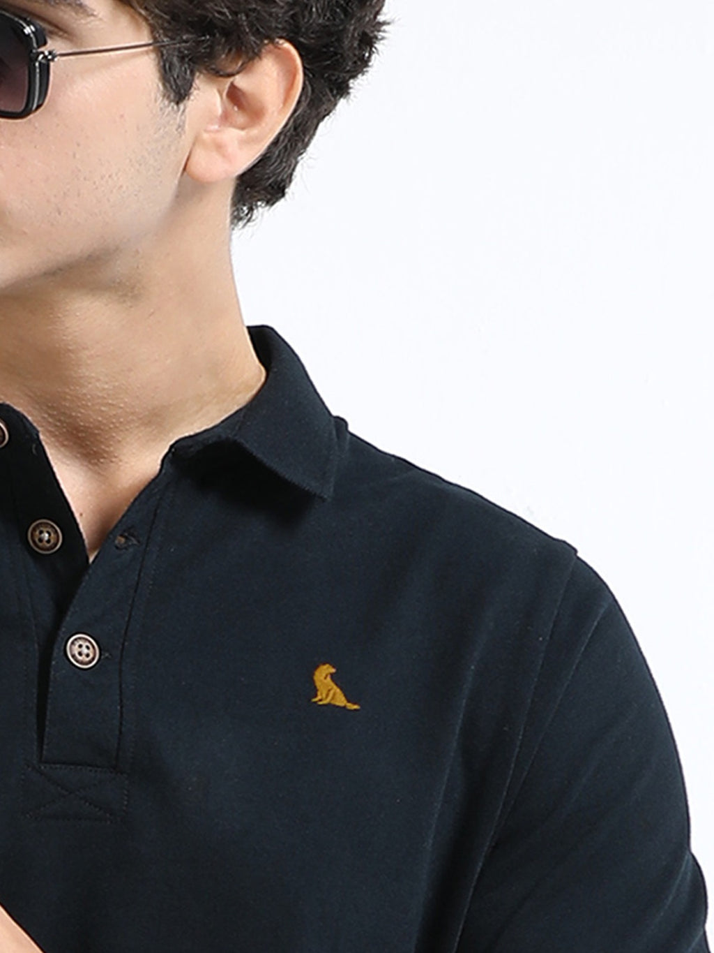 Black 260 GSM Men's Polo Tee for Men