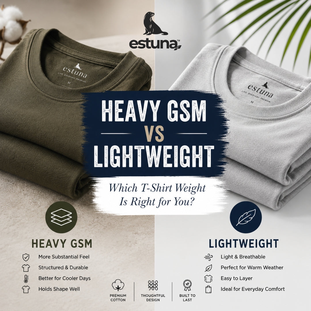 Heavy GSM vs Lightweight: Which T-Shirt Weight Is Right for You?
