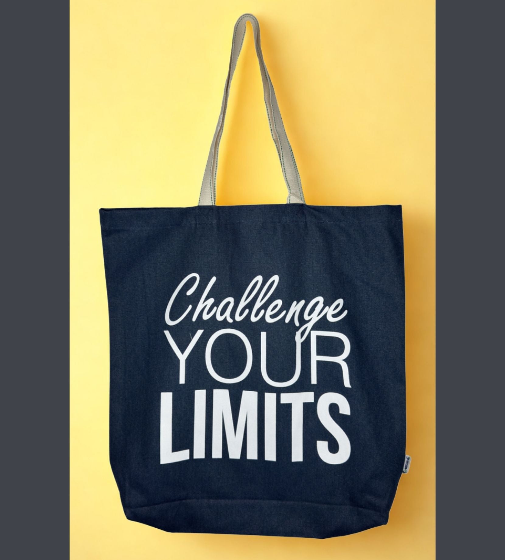 Blue Cotton Tote Bag For Women