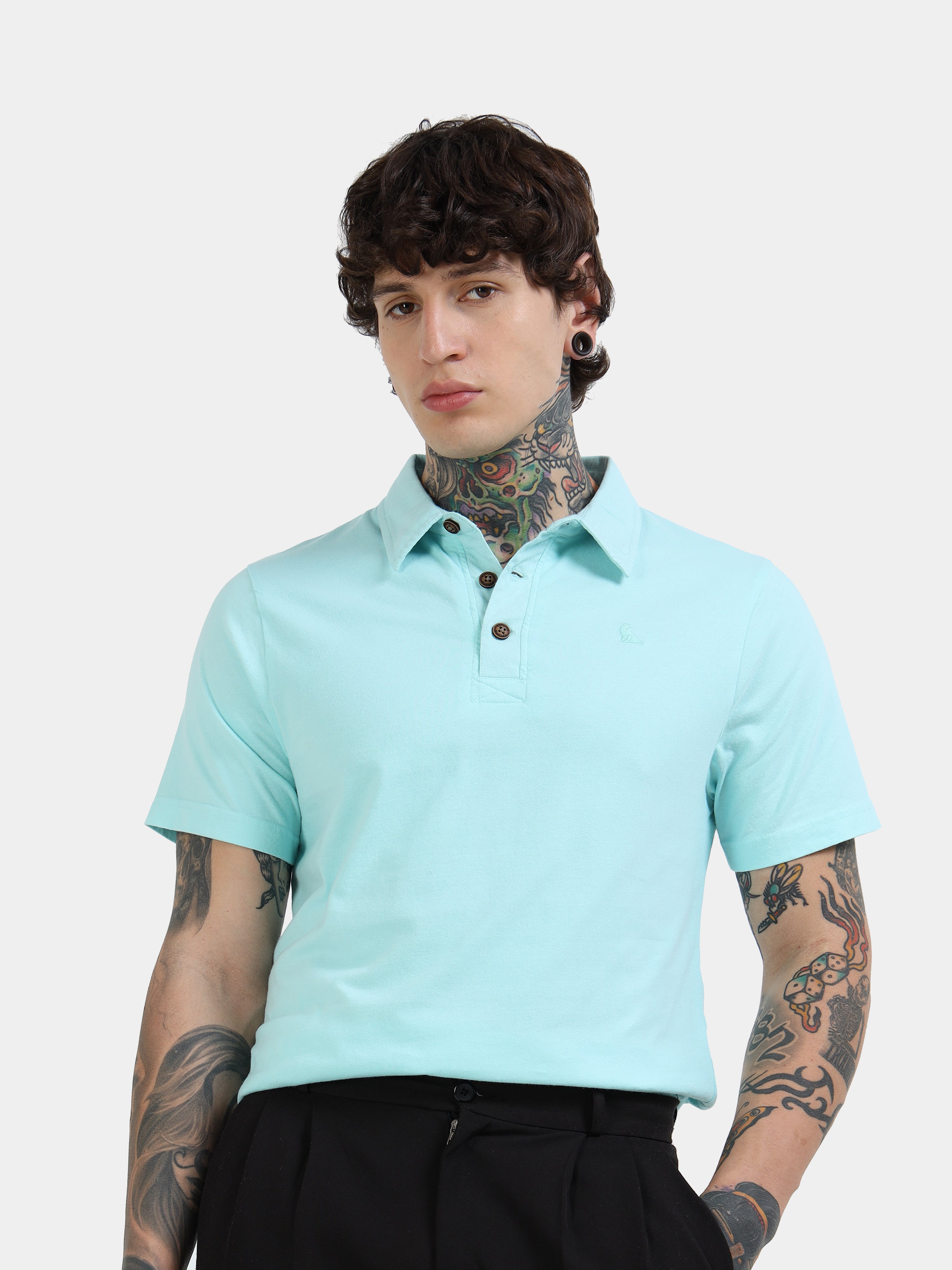 Aqua Self Craft Polo Tee for Men