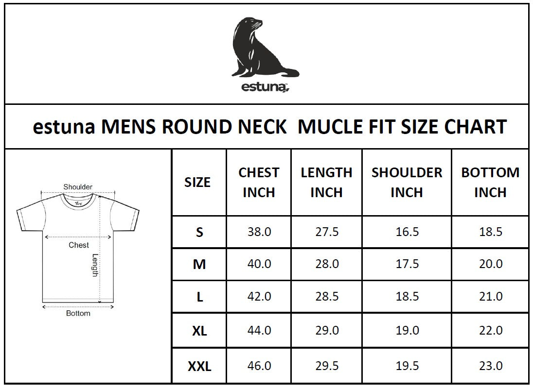 Size guide for White Cotton Crew Neck Printed T-Shirt For Men