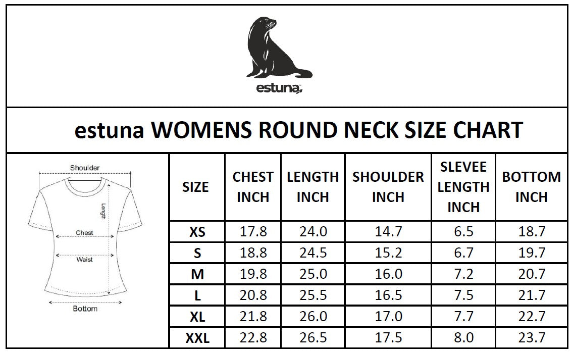 Size guide for Black Cotton Crew Neck Logo T-Shirt For Women