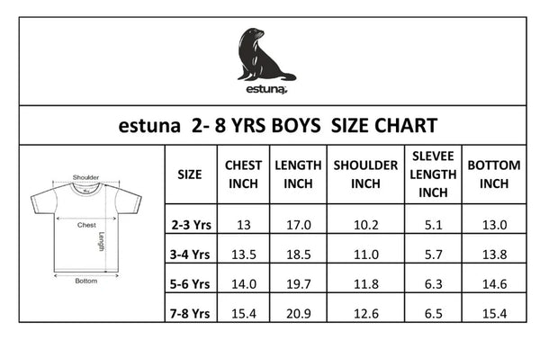 Boys Crew Neck Tee 2-8YRS