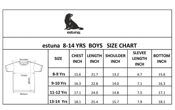 Boys Crew Neck Tee 8-14YRS
