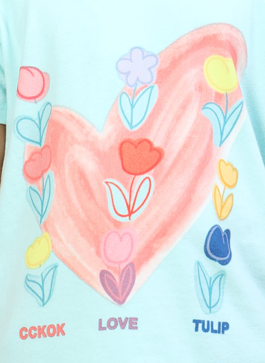 Aqua 100% Cotton Crew Neck Girl's T Shirt