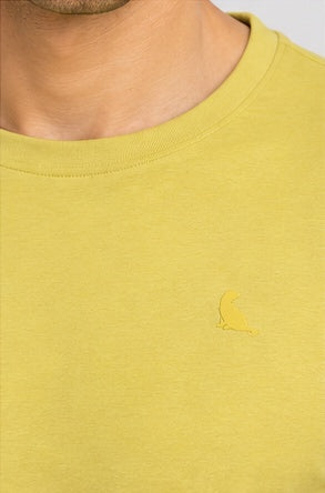 Men's Round Neck Yellow T-shirts