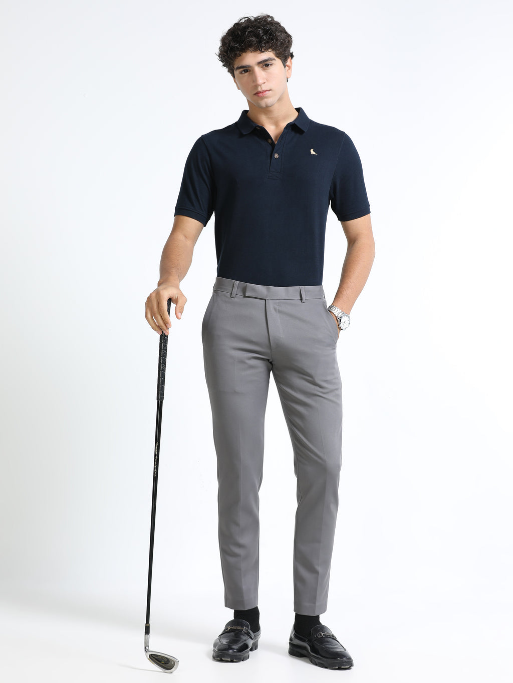 Navy 260 GSM  Men's Polo Tee for Men
