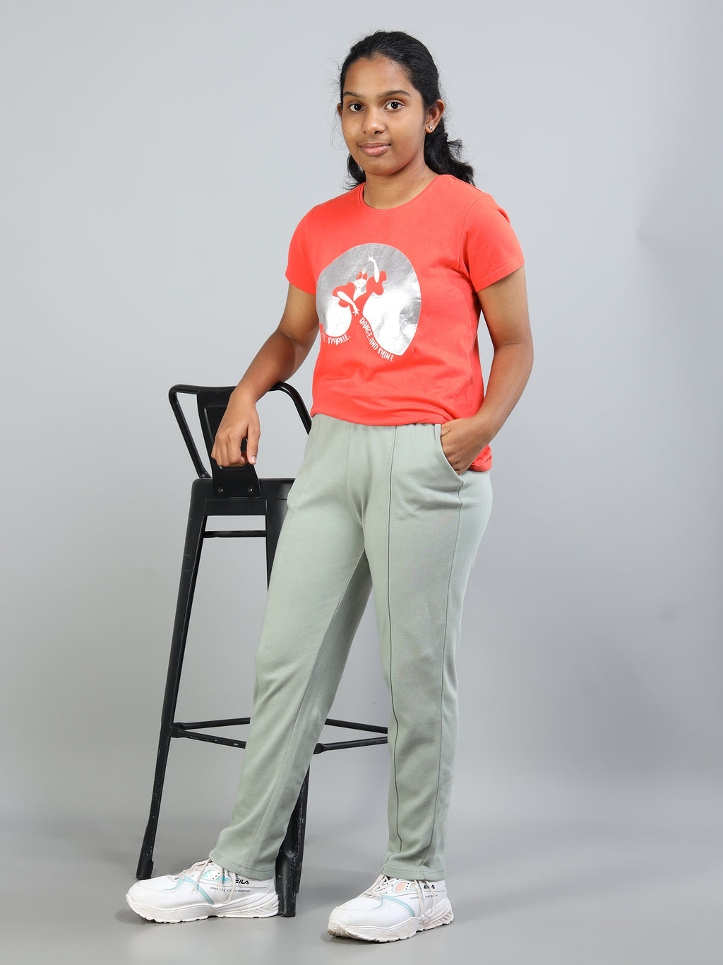 Girl's Olive Green Jogger Pant