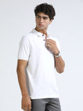 White 260 GSM  Men's Polo Tee for Men