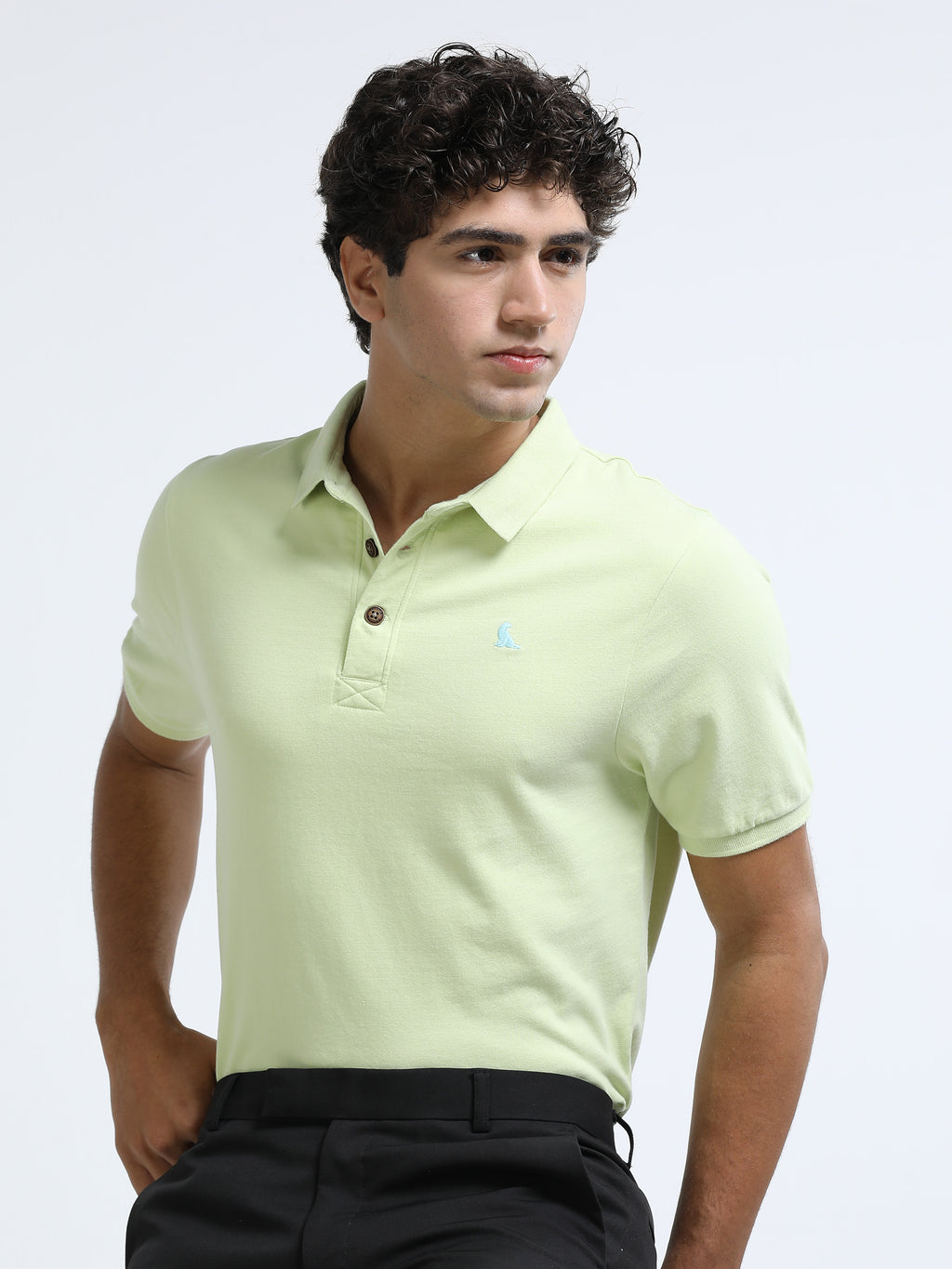 Yellow kids 260 GSM  Men's Polo Tee for Men