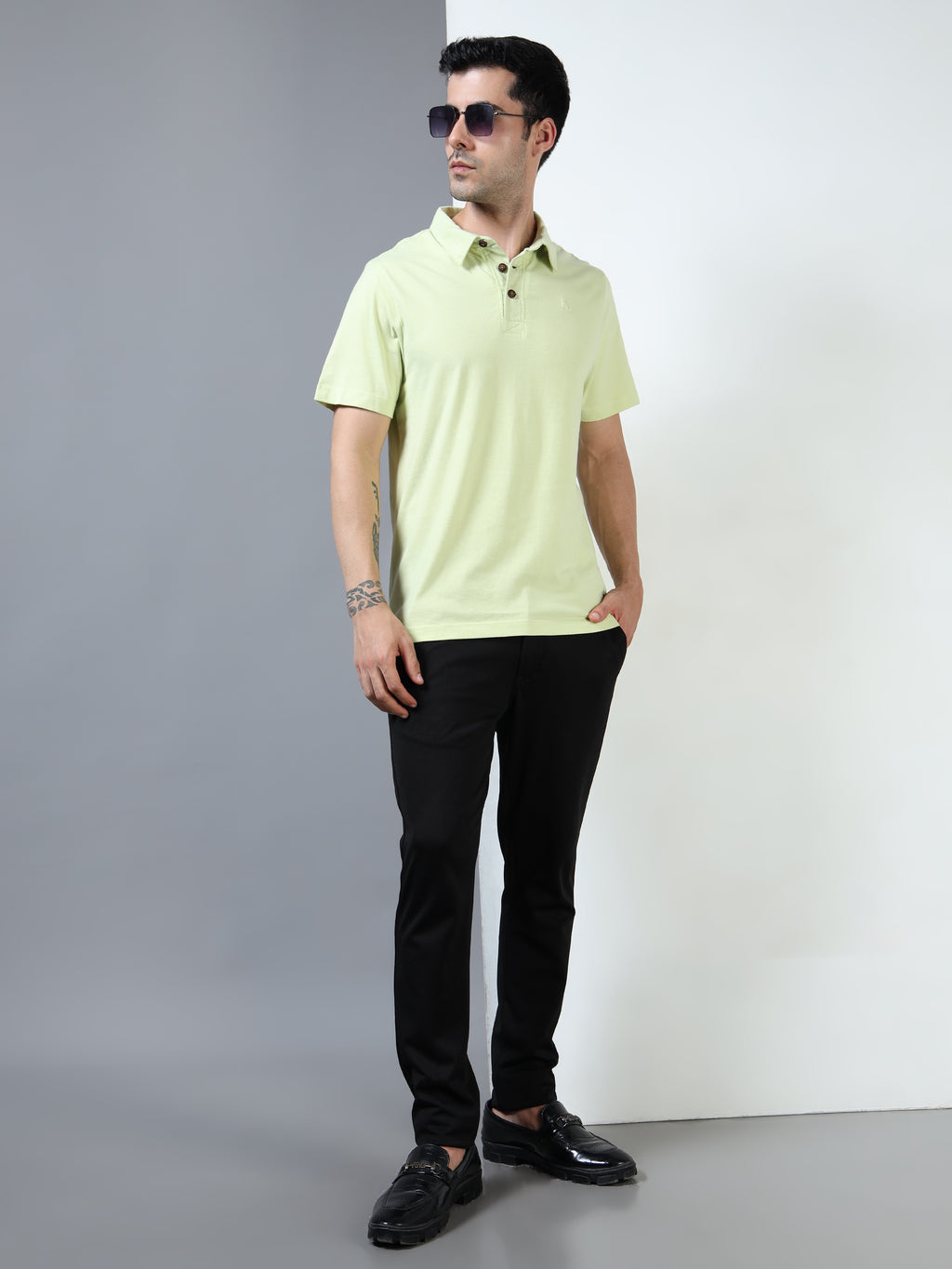 Yellow Kids Self Craft Polo Tee for Men