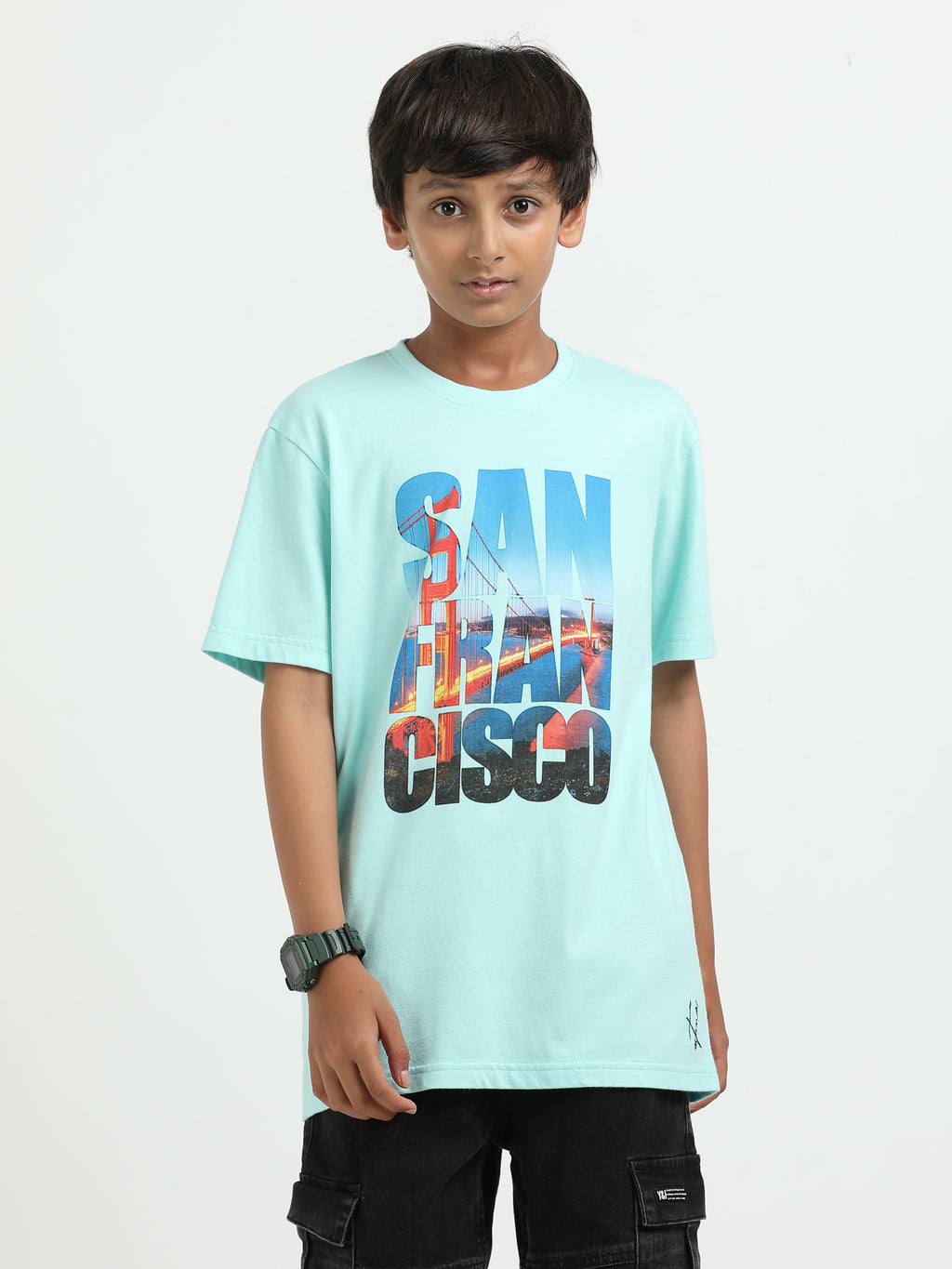 Mint 100% Cotton Crew Neck Boy's T Shirt