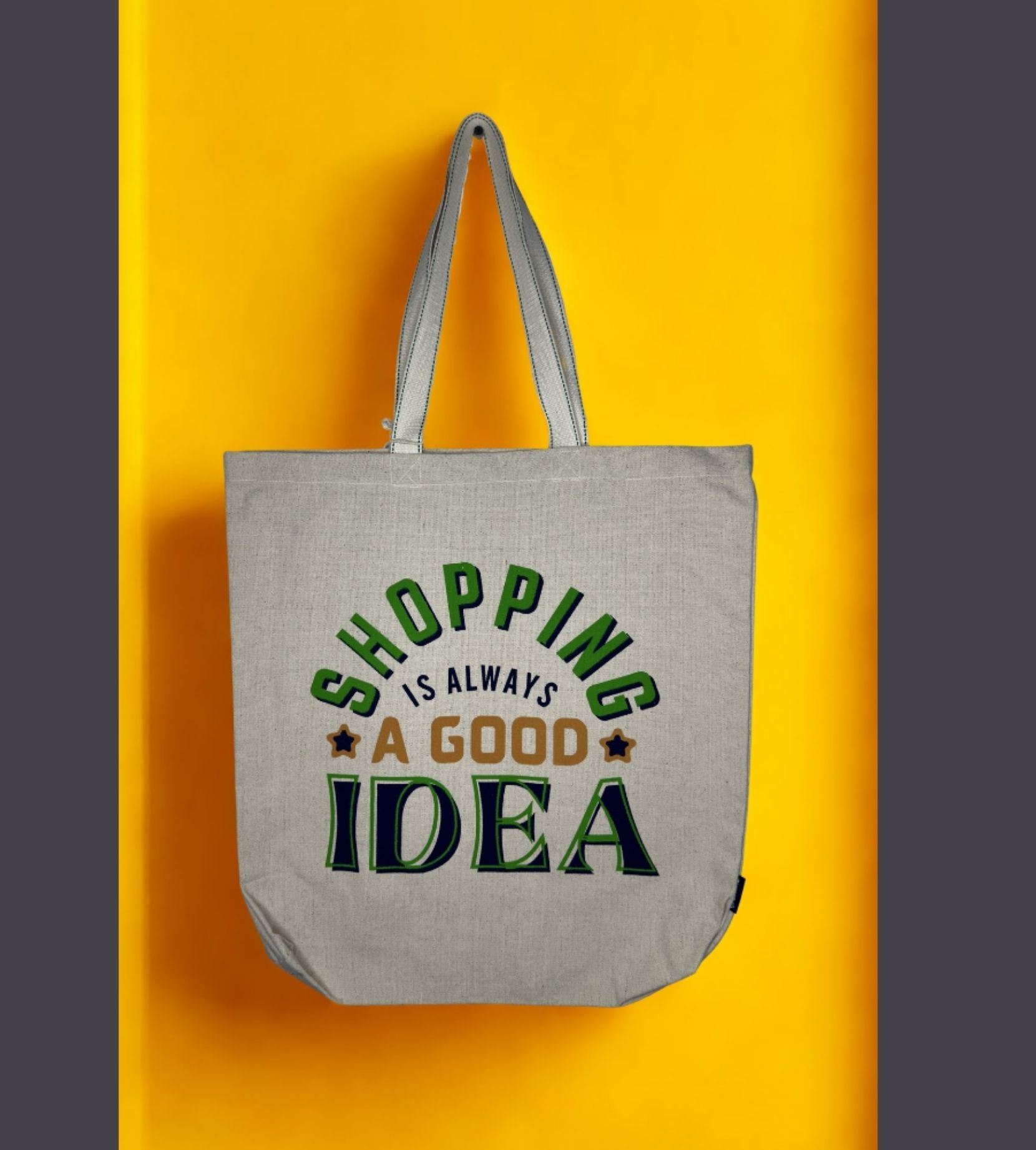 White Cotton Tote Bag For Women
