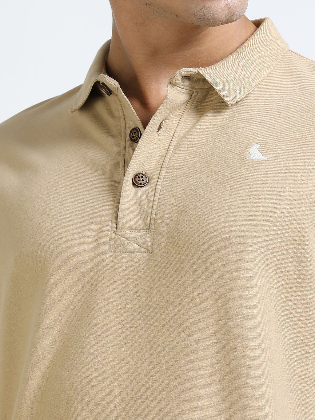 Beige 260 GSM  Men's Polo Tee for Men