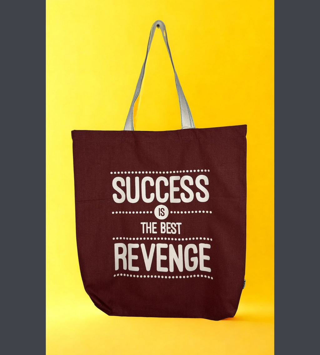 Maroon Cotton Tote Bag For Women