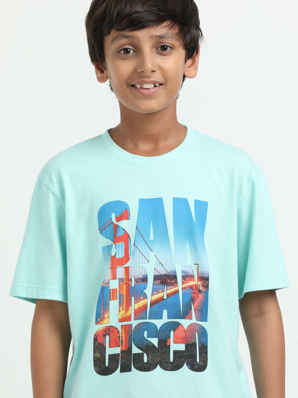 Mint 100% Cotton Crew Neck Boy's T Shirt