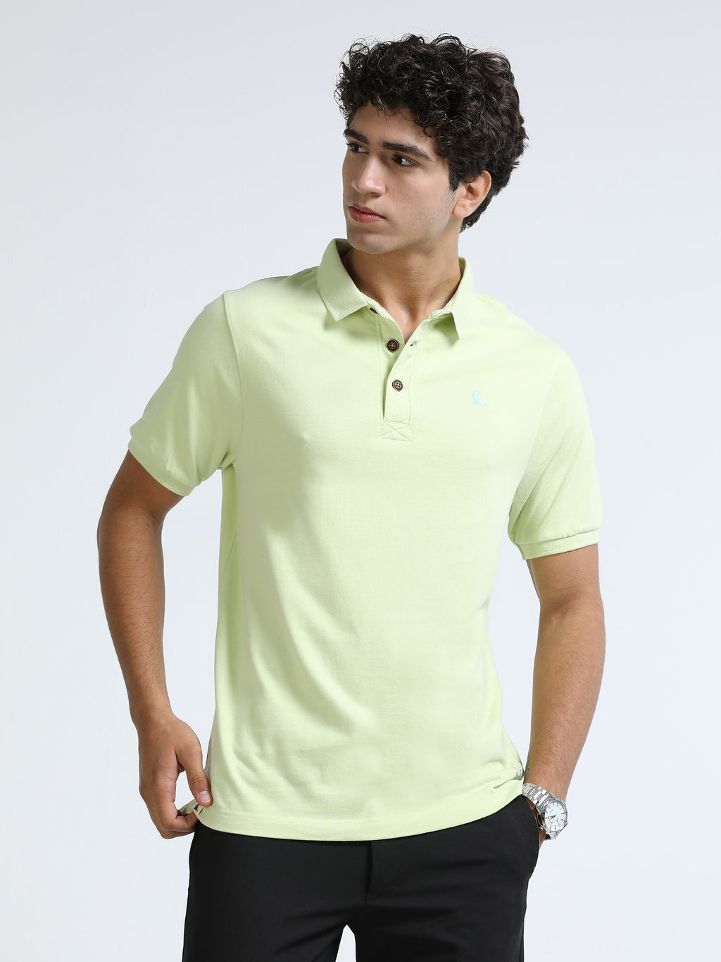 Yellow kids 260 GSM  Men's Polo Tee for Men