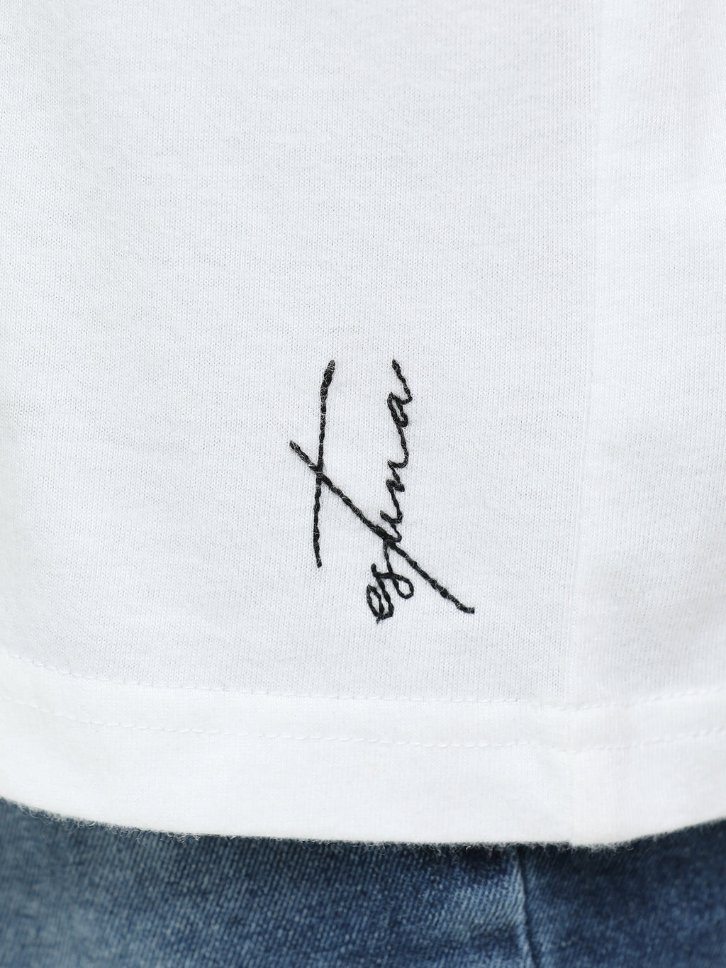 White 100% Cotton Crew Neck Boy's T Shirt