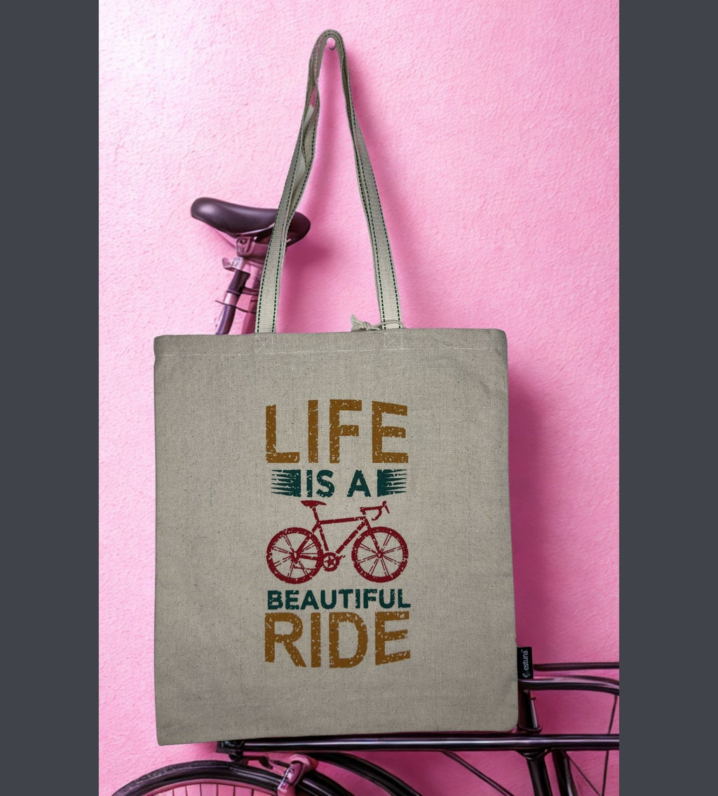 White Cotton Tote Bag For Women