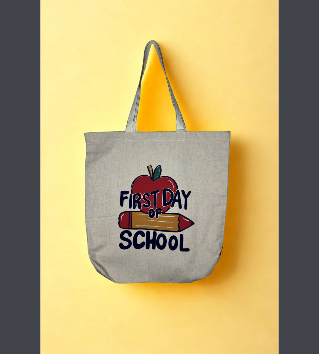 White Cotton Tote Bag For Women