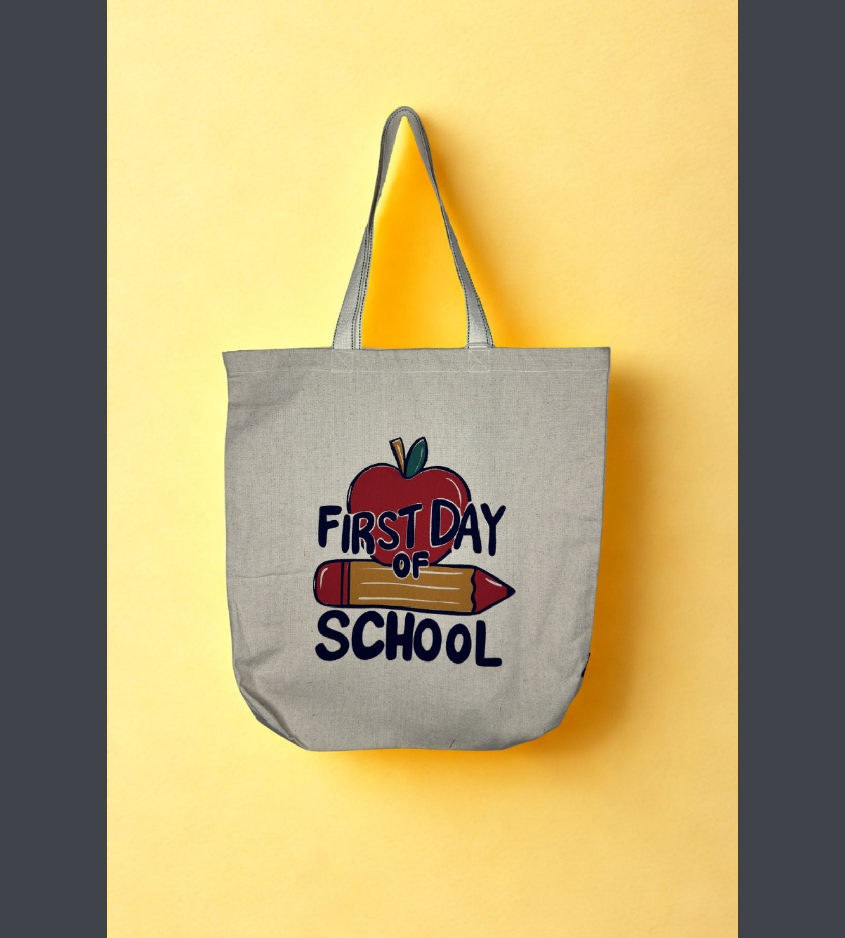 White Cotton Tote Bag For Women