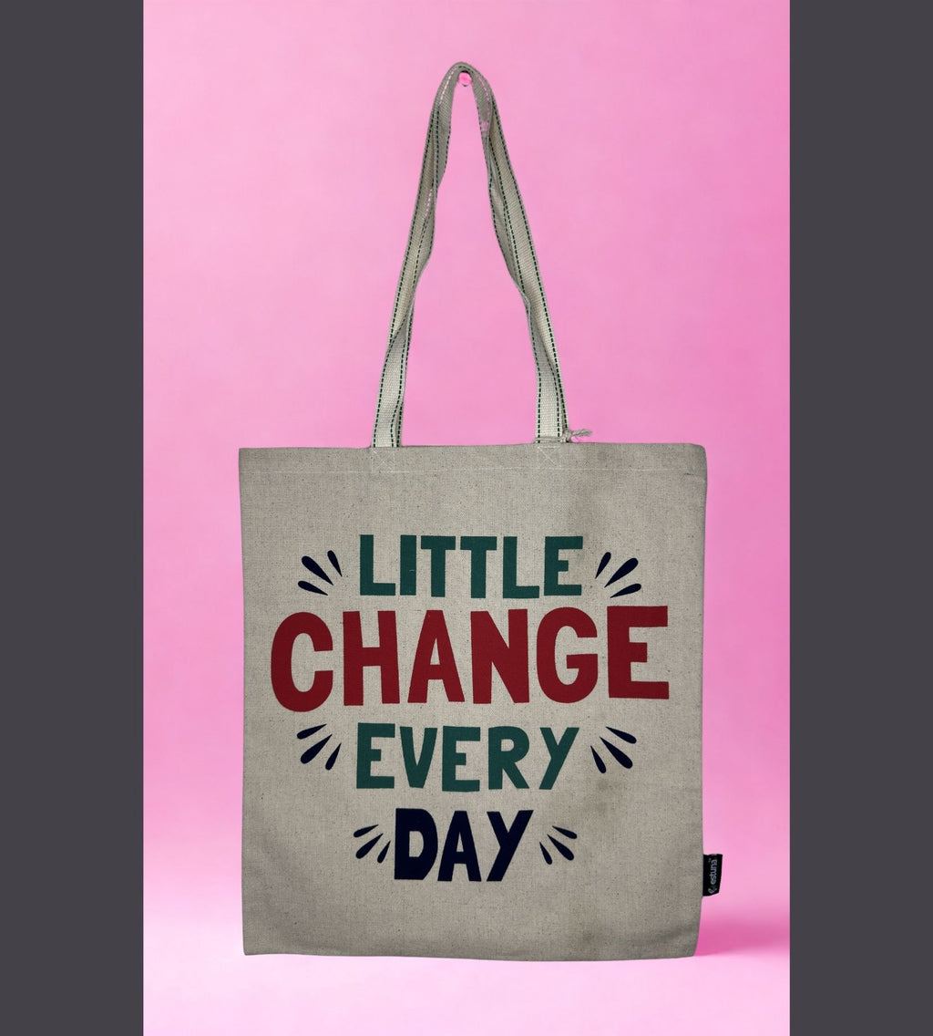White Cotton Tote Bag For Women