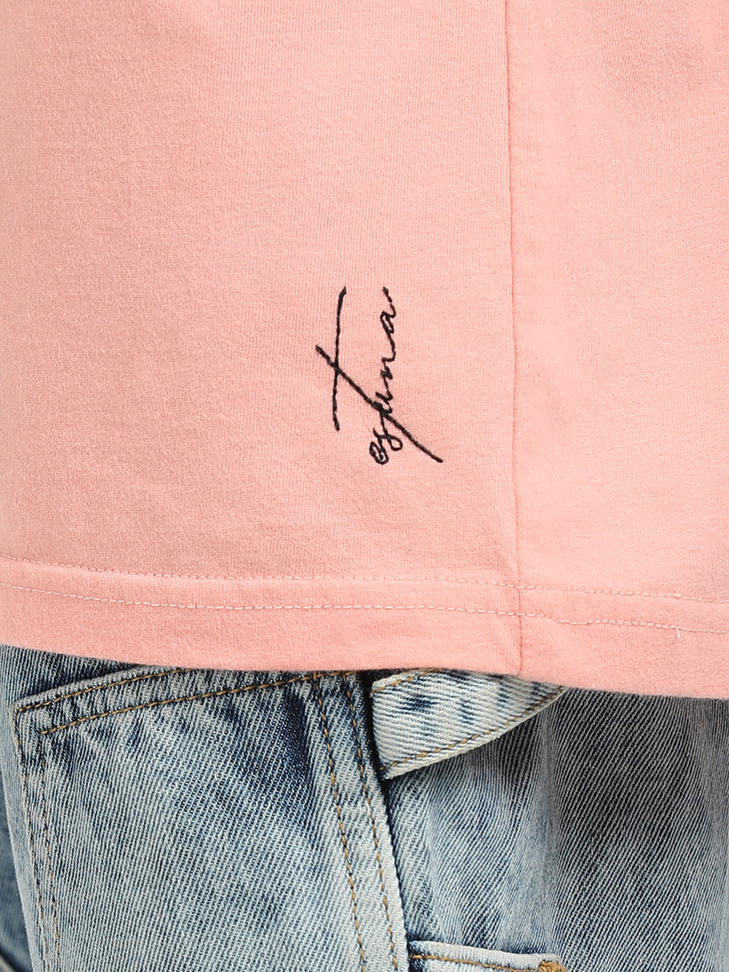 Peach 100% Cotton Crew Neck Boy's T Shirt