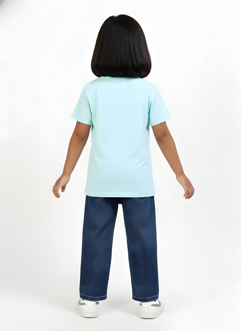 Mint 100% Cotton Crew Neck Girl's T Shirt